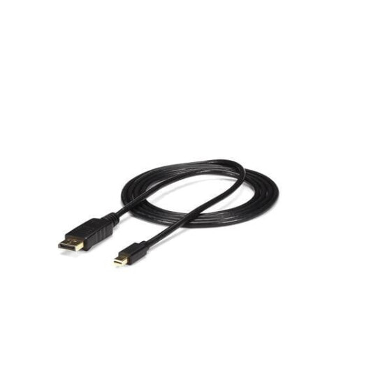 StarTech.com 6ft (2m) Mini DisplayPort to DisplayPort 1.2 Cable - 4K x 2K UHD Mini DisplayPort to DisplayPort Adapter Cable - Mini DP to DP Cable for Monitor - mDP to DP Converter Cord - 1.8 m - Mini DisplayPort - DisplayPort - Male - Male - 3840 x 2400 pixels