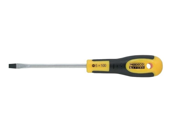 Отвертка универсальная Modeco с плоской шлицевой ручкой FRIENDLY GRIP 8x200мм - MN-10-024