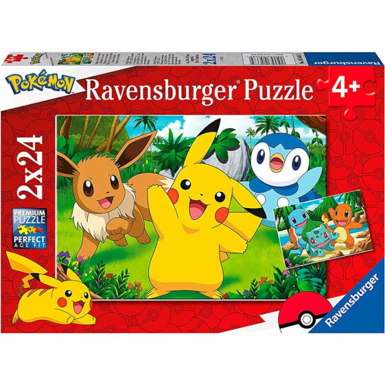RAVENSBURGER Pokemon 2x24 Pieces Puzzle