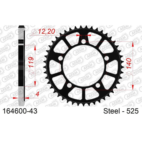 AFAM 164600 Rear Sprocket