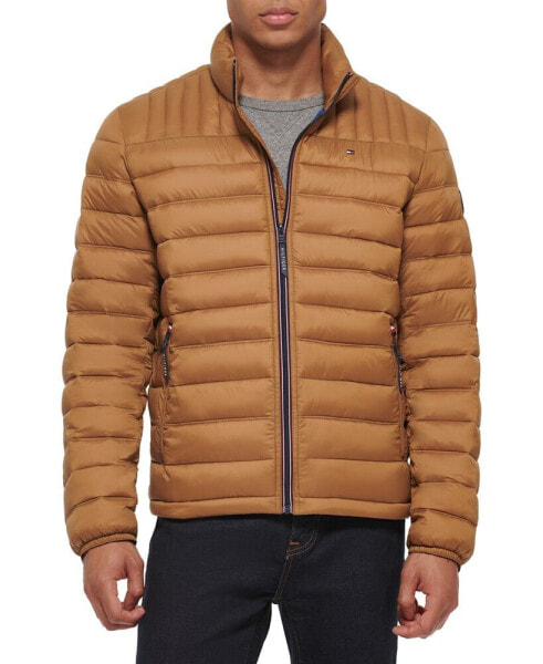 Куртка утепленная синего цвета Tommy Hilfiger Men's Packable Quilted Puffer