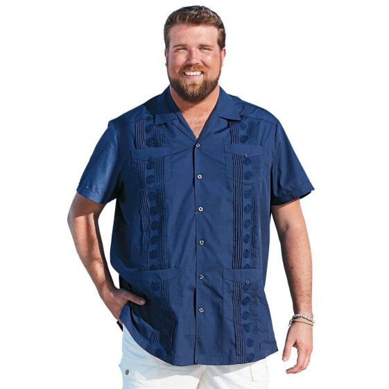 Big & Tall Short-Sleeve Guayabera Shirt