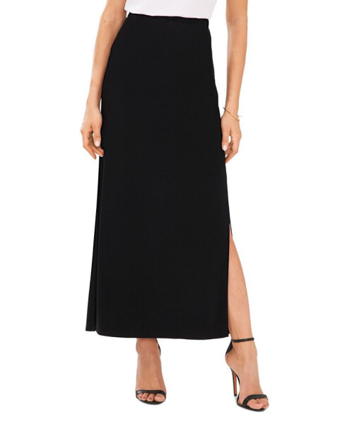 Women's A-Line Side Slit Maxi Skirt