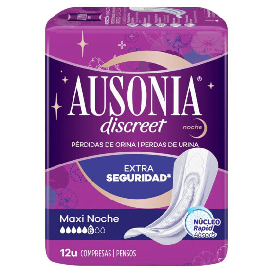 Прокладки ночные для обильных выделений Ausonia Discreet Maxi, 12 шт.