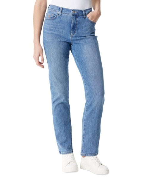 Women's Petite Amanda High-Rise Curvy Straight-Leg Jeans