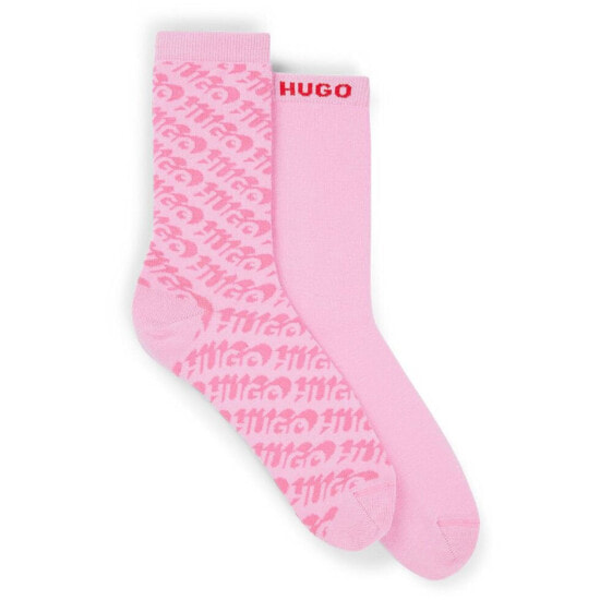 Носки спортивные Hugo Boss HUGO Rs Logo Allover 2 пары