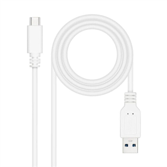 Универсальный кабель USB-C-USB NANOCABLE 10.01.4002-W Белый 2 m