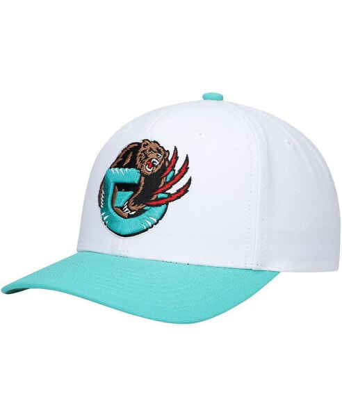 Men's White, Turquoise Vancouver Grizzlies Hardwood Classics Core 2-Tone 2.0 Pro Snapback Hat