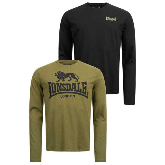 LONSDALE Ayrshire long sleeve T-shirt 2 units