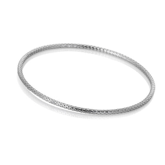 Solid silver bracelet with diamond Woven DC172