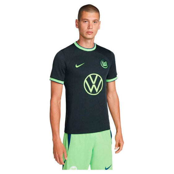 Футбольная майка Nike VFL Wolfsburg Dri Fit Stadium Away 22/23 с короткими рукавами