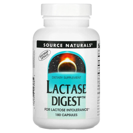 Пищевая добавка для пищеварения Source Naturals Lactase Digest, 180 капсул