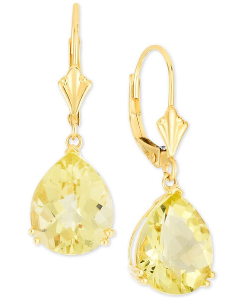 Lemon Quartz Drop Earrings (5-1/4 ct. t.w.) in 14k Gold