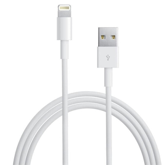 IC Intracom Techly ICOC-APP-8WHTY2 - 1 m - Lightning - USB A - Male - Male - White