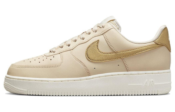 Nike Air Force 1 Low "Gold Swoosh" 防滑减震耐磨 低帮 板鞋 女款 米黄色 / Кроссовки Nike Air Force 1 Low "Gold Swoosh" DQ7569-102