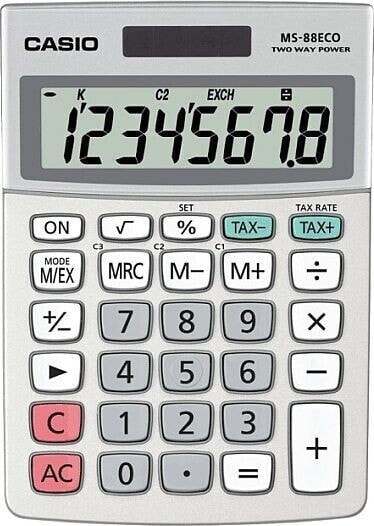 Калькулятор офисный CASIO MS-88ECO