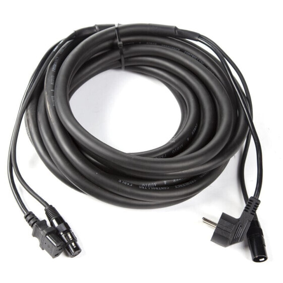 MUSIC STORE MCC-02 power/signal cable 10m Schuko-IEC / XLR-XLR, LIGHT