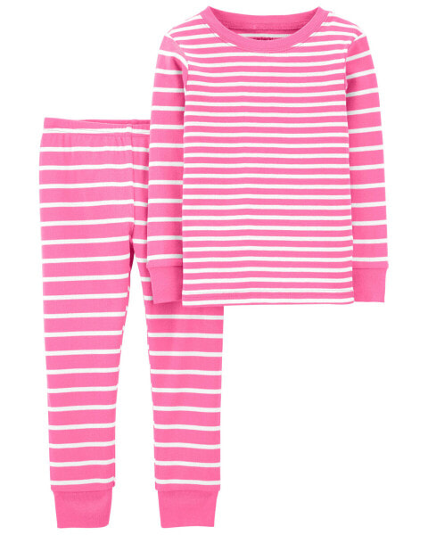 Baby 2-Piece Striped 100% Snug Fit Cotton Pajamas 12M