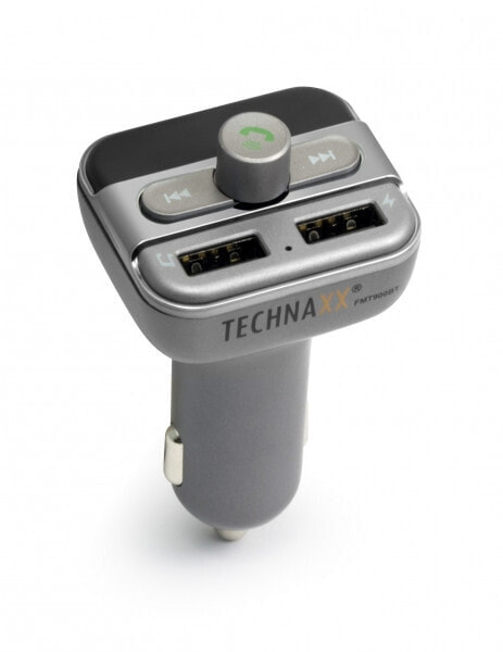 Technaxx FMT900BT - 87.6 - 107.9 MHz - LED - Bluetooth - MicroSD (TransFlash) - Cigar lighter - 12 - 24 V