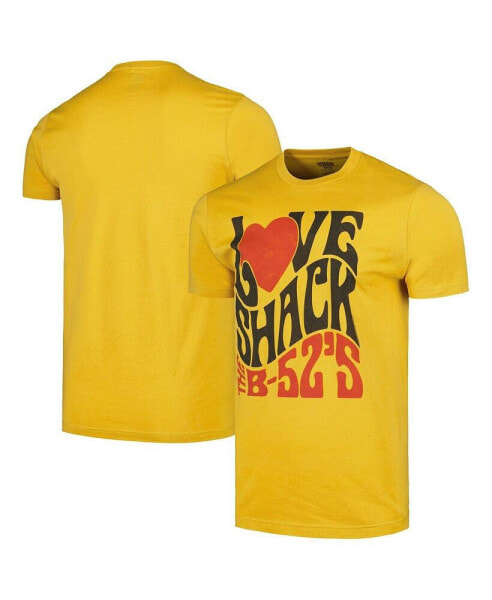 Men's Gold The B-52's Love Shack Graphic T-Shirt