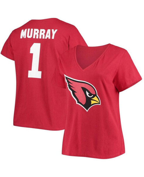 Блузка женская Fanatics Plus Size Kyler Murray Arizona Cardinals с коричневым номером