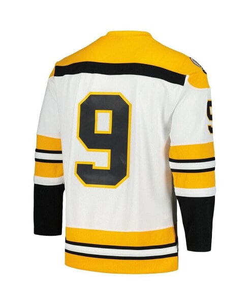 Men's Johnny Bucyk White Boston Bruins 1973/74 Blue Line Player Jersey