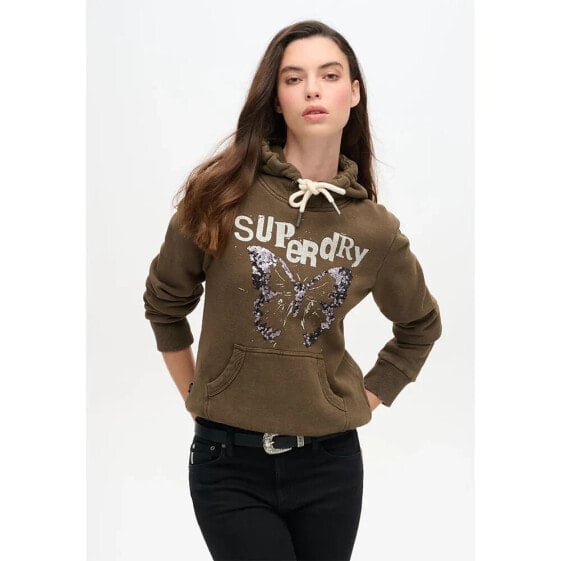 SUPERDRY Embroideredellished Punk hoodie