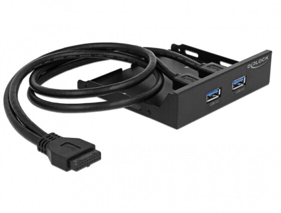 Delock 63994 - USB 3.2 Gen 1 (3.1 Gen 1) Type-A - 5000 Mbit/s - Black - Metal - Black