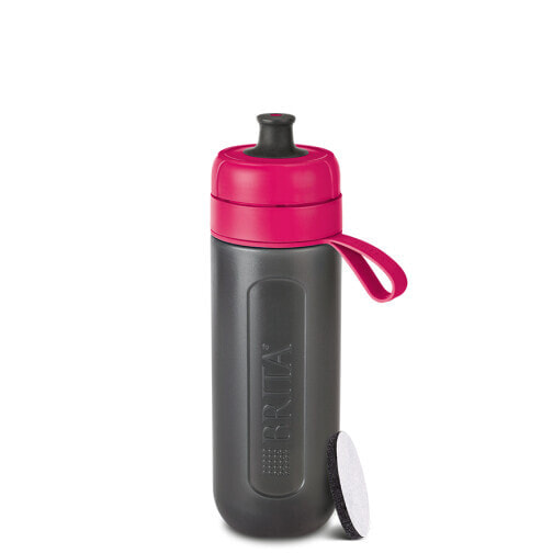 Бутылка для воды BRITA Fill&Go Active - 600 мл - Спортивная - Черная - Розовая - Пластиковая - Взрослый - Мужчина/Женщина