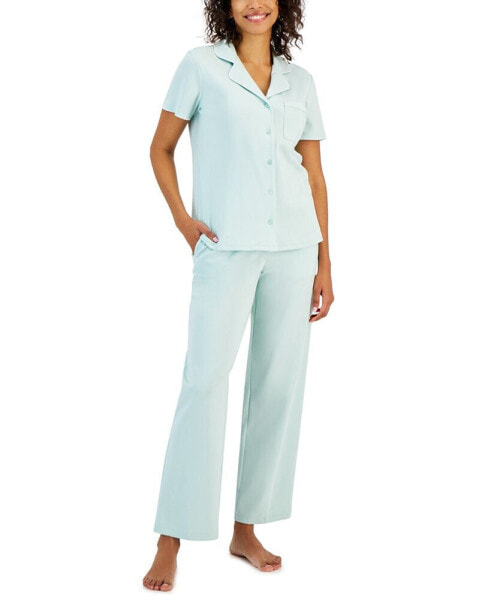 Women's 2-Pc. Notched-Collar Pajamas Set, Created for Macy's