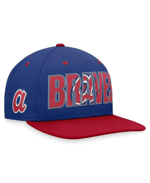 Men's Royal Atlanta Braves Cooperstown Collection Pro Snapback Hat