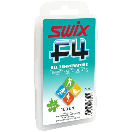 SWIX F4 Glidewax 60g Rub-On W/Cork Wax