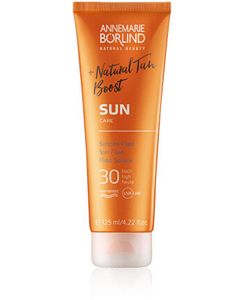 Annemarie Börlind Sun Care Sonnen-Fluid + Natural Tan Boost LSF 30 (125 ml)