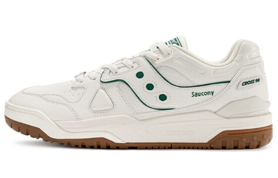 Saucony Cross 90 低帮 板鞋 男女同款 白绿 / Кроссовки Saucony Cross 90 S79035-16