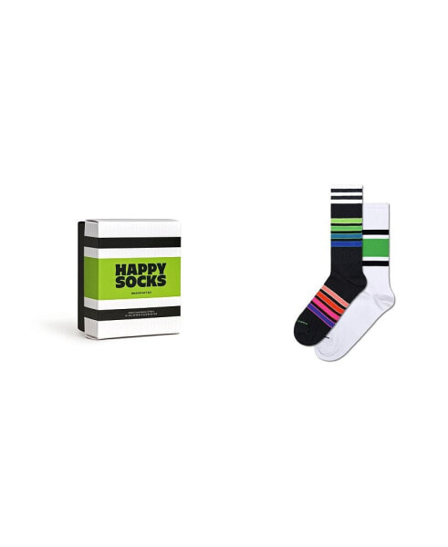 Носки полосатые Happy Socks 2 шт. в подарочном наборе для кедов