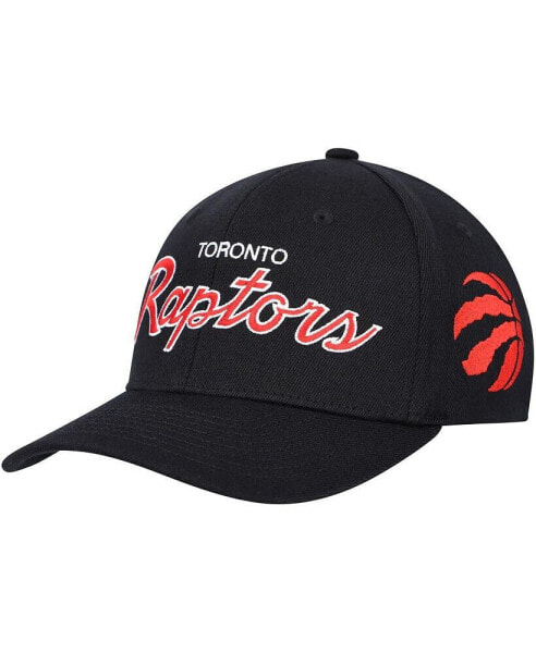 Men's Black Toronto Raptors MVP Team Script 2.0 Stretch Snapback Hat