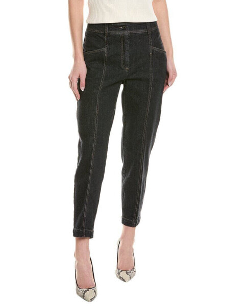 Джинсы женские Peserico Black Straight Jean черные 38