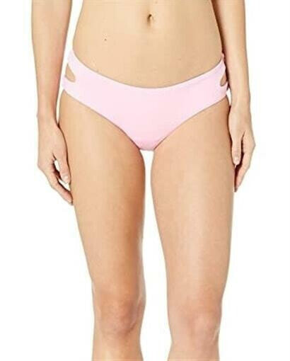 The Bikini Lab 243049 Womens Cut Out Hipster Swimsuit Bottom Pink Size Small