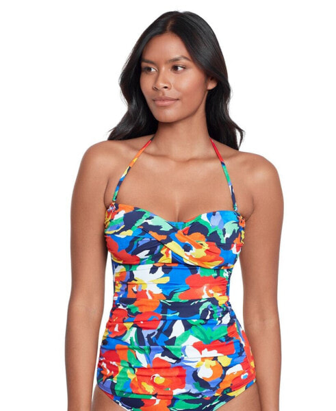 Women's Printed Twist Tankini Top