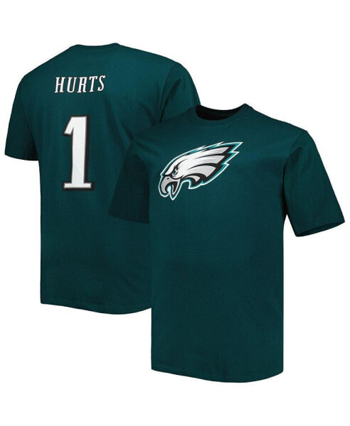 Men's Jalen Hurts Midnight Green Philadelphia Eagles Big and Tall Player Name and Number T-shirt