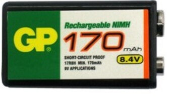 Перезаряжаемая батарея NI-MH 8.4V от GP - GP Battery 8.4V Ni-MH BH28A-170MAH