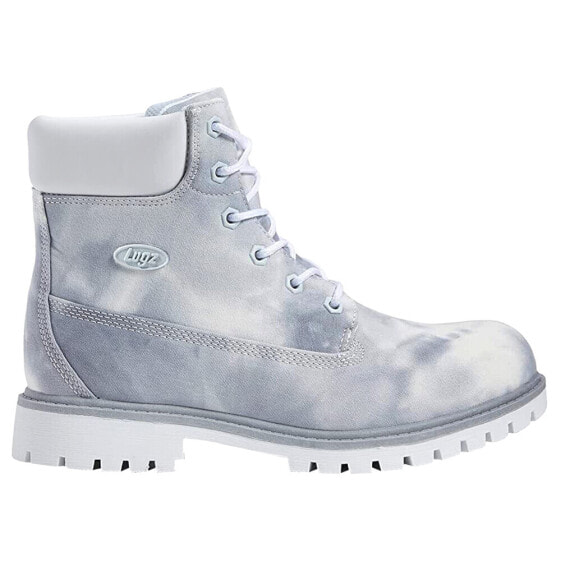Lugz Rucker Hi Tie Dye Lace Up Womens Grey Casual Boots WRUCKRHTDC-964