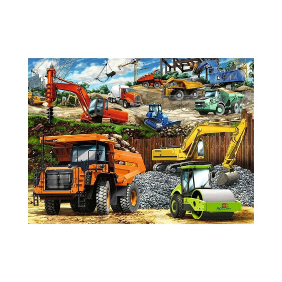 Puzzle Baufahrzeuge 100 Teile XXL