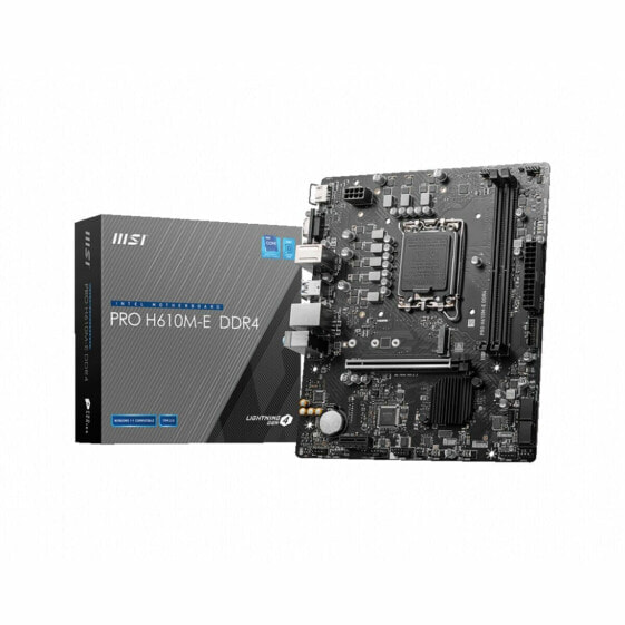 Материнская плата MSI PRO H610M-E DDR4 H610 LGA 1700 DDR4 mATX Intel