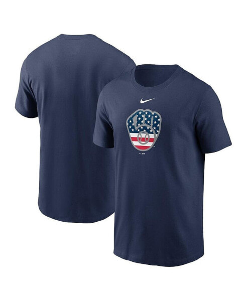 Men's Navy Milwaukee Brewers Americana T-Shirt