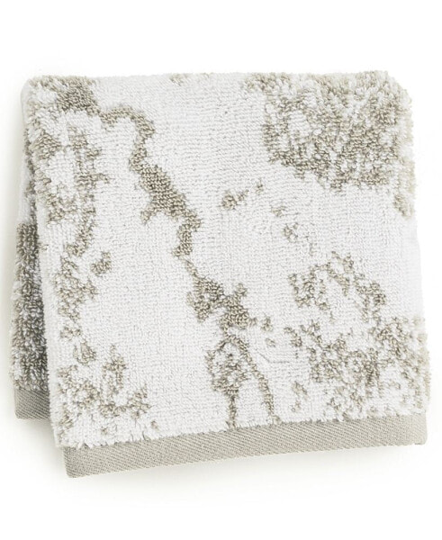 Turkish Cotton Diffused Marble 13" x 13" Wash Towel, Created for Macy's