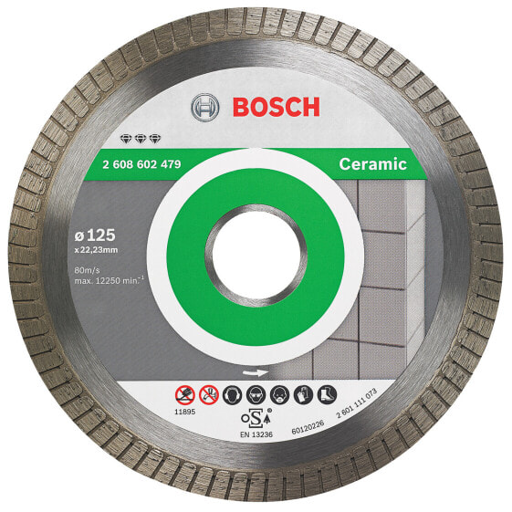 Bosch Diamanttrennscheibe Best for Ceramic Extra-Clean Turbo 125x22,23x1,4x7mm