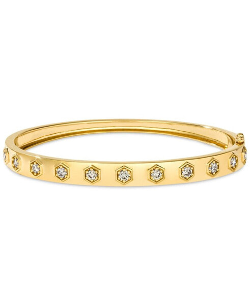 Nude Diamond Bangle Bracelet (1 ct. t.w.) in 14k Gold (Also Available in Rose Gold or White Gold)