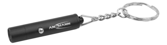 Ansmann 1600-0272 - Keychain flashlight - Black - Aluminium - Buttons - LED - 1 lamp(s)