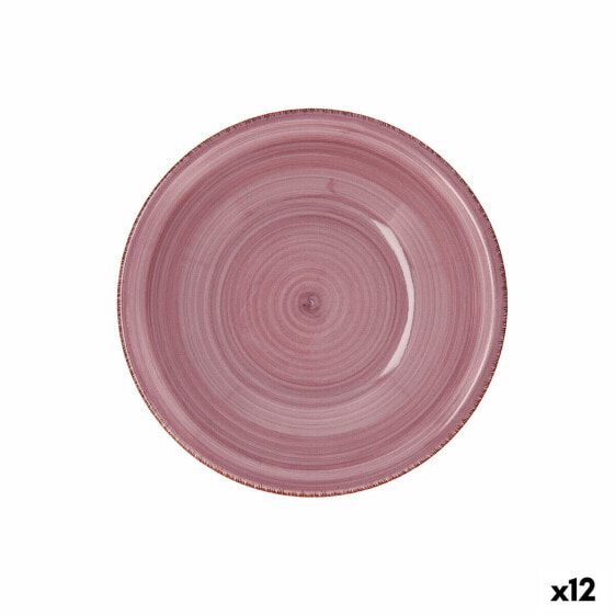 Глубокое блюдо Quid Vita Peoni керамическое розовое Ø 21,5 cm (12 штук)